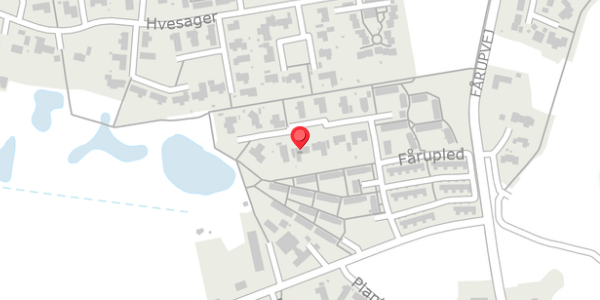 Trafikstøjkort på Fårupled 19, 7300 Jelling