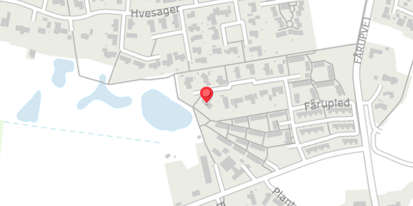 Trafikstøjkort på Fårupled 23, 7300 Jelling