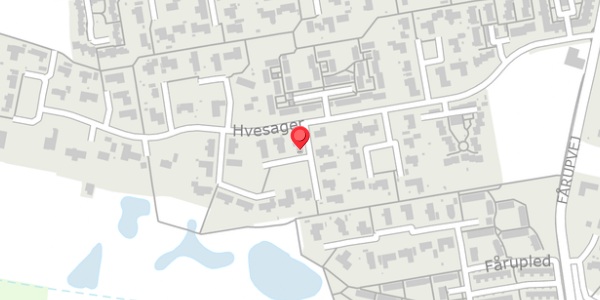 Trafikstøjkort på Hvesager 85, . , 7300 Jelling