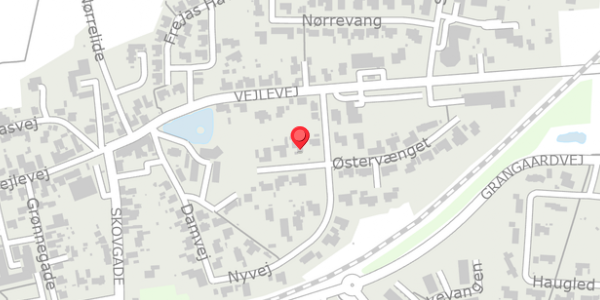 Trafikstøjkort på Nyvej 21, 7300 Jelling