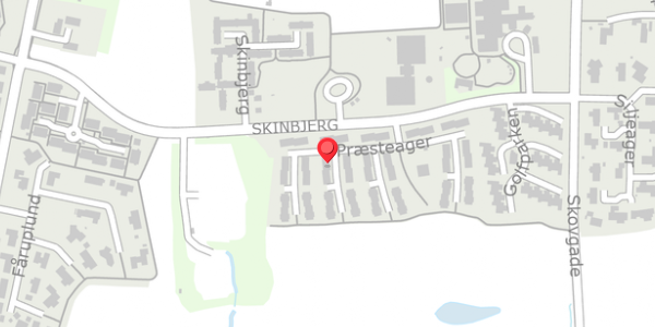 Trafikstøjkort på Præsteager 28, 7300 Jelling