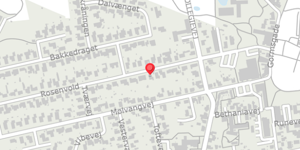 Trafikstøjkort på Rosenvold 11, 7300 Jelling
