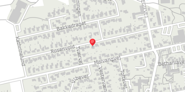 Trafikstøjkort på Rosenvold 21, 7300 Jelling