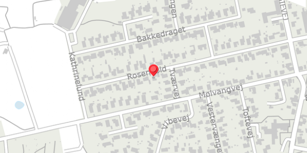 Trafikstøjkort på Rosenvold 29, 7300 Jelling