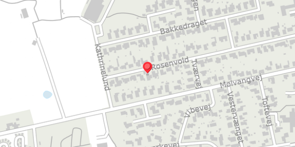 Trafikstøjkort på Rosenvold 37, 7300 Jelling