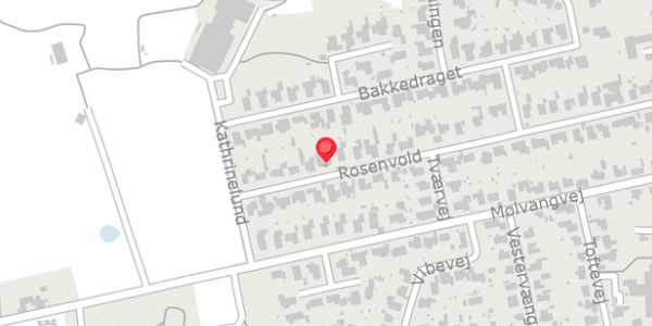 Trafikstøjkort på Rosenvold 42, 7300 Jelling