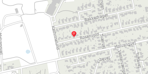 Trafikstøjkort på Rosenvold 44, . , 7300 Jelling
