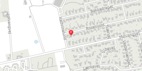 Trafikstøjkort på Rosenvold 45, . , 7300 Jelling
