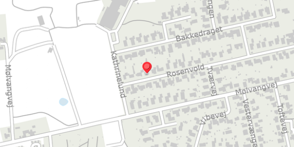 Trafikstøjkort på Rosenvold 46, 7300 Jelling