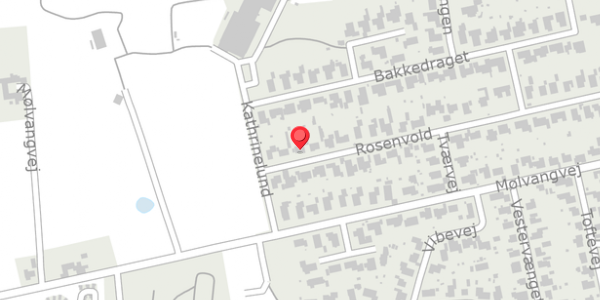 Trafikstøjkort på Rosenvold 48, 7300 Jelling