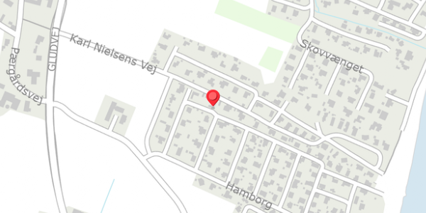 Trafikstøjkort på Hamborg 80, 7130 Juelsminde