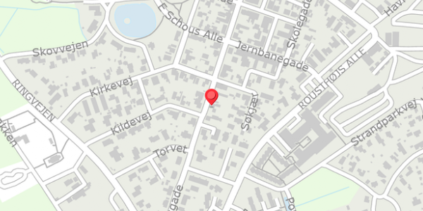 Trafikstøjkort på Juelsgade 21, 7130 Juelsminde