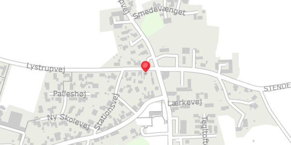 Trafikstøjkort på Lystrupvej 1, . , 8781 Stenderup