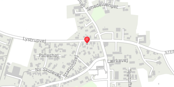 Trafikstøjkort på Lystrupvej 5, . , 8781 Stenderup
