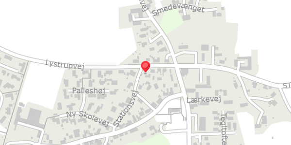 Trafikstøjkort på Lystrupvej 5B, . , 8781 Stenderup