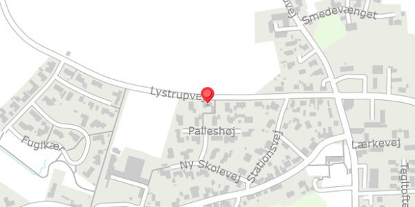 Trafikstøjkort på Lystrupvej 13, 8781 Stenderup