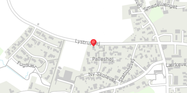 Trafikstøjkort på Lystrupvej 15, . , 8781 Stenderup