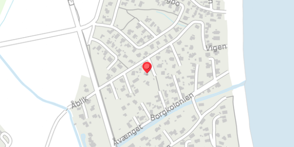 Trafikstøjkort på Vigen 21, 7130 Juelsminde