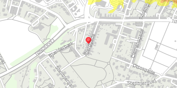 Trafikstøjkort på Bjerggade 28, . , 6000 Kolding
