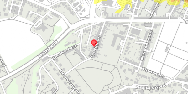 Trafikstøjkort på Bjerggade 30, . , 6000 Kolding