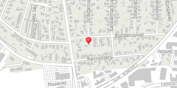 Trafikstøjkort på Bjolderupvej 6, 6000 Kolding