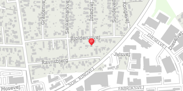 Trafikstøjkort på Bjolderupvej 26, 6000 Kolding