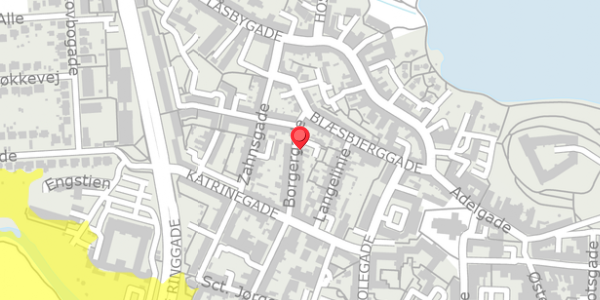 Trafikstøjkort på Borgergade 5, . , 6000 Kolding