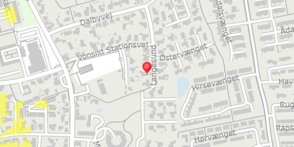 Trafikstøjkort på Langesund 14, . , 6000 Kolding