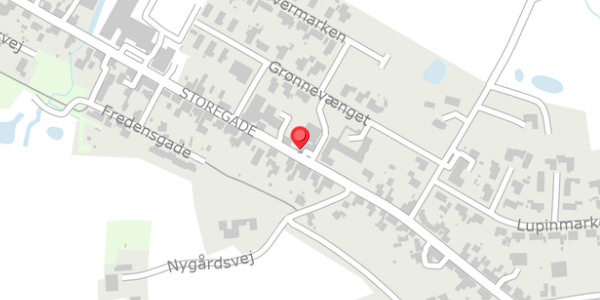 Trafikstøjkort på Storegade 48, 8765 Klovborg