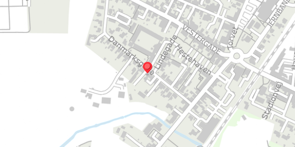 Trafikstøjkort på Danmarksgade 15, 6580 Vamdrup