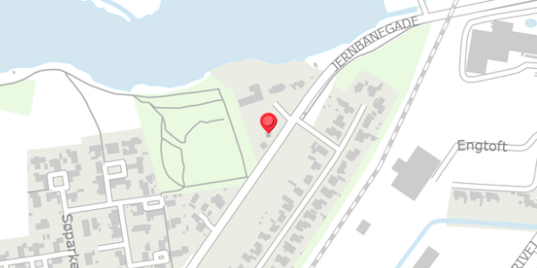 Trafikstøjkort på Jernbanegade 49, . , 6580 Vamdrup
