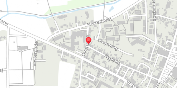Trafikstøjkort på Overgade 4, 6580 Vamdrup