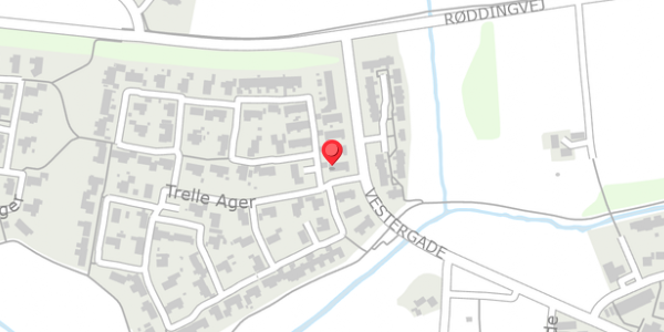 Trafikstøjkort på Trelle Ager 1A, . , 6580 Vamdrup