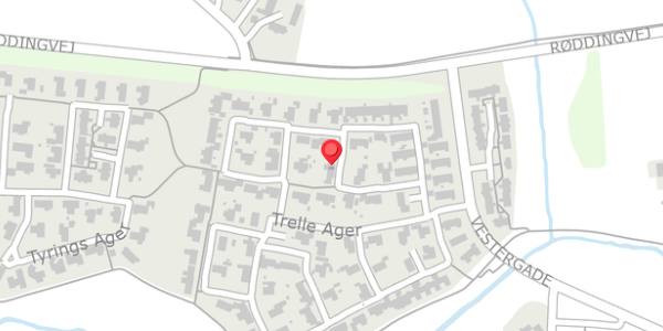 Trafikstøjkort på Trelle Ager 12, . , 6580 Vamdrup