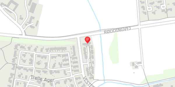 Trafikstøjkort på Vestergade 92, 6580 Vamdrup