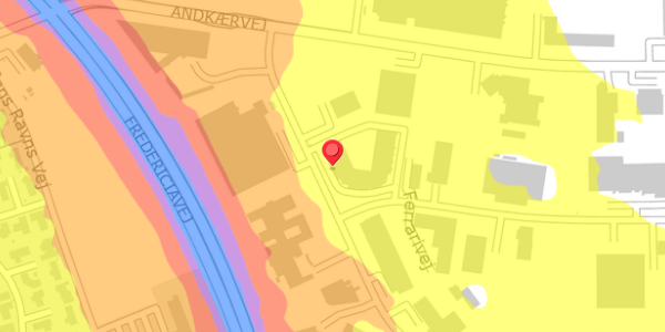 Trafikstøjkort på Bugattivej 5C, . , 7100 Vejle