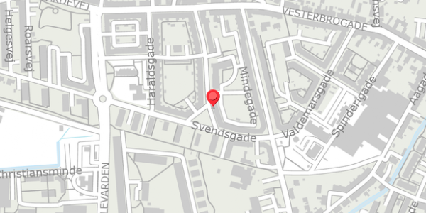 Trafikstøjkort på Mindegade 21, 2. th, 7100 Vejle
