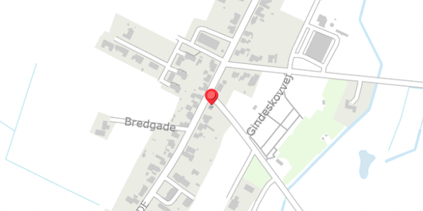 Trafikstøjkort på Bredgade 3, 7540 Haderup