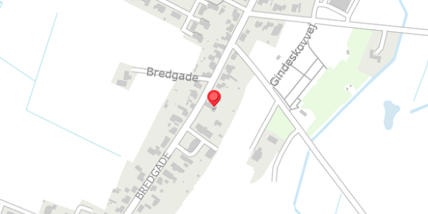Trafikstøjkort på Bredgade 13A, 7540 Haderup