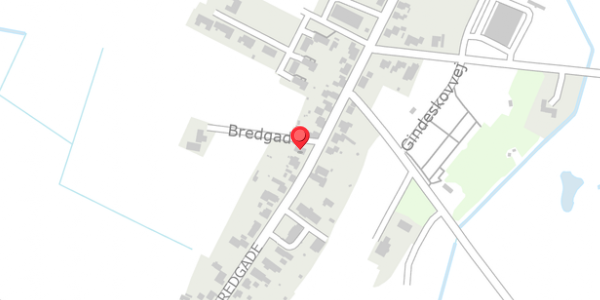 Trafikstøjkort på Bredgade 16, 7540 Haderup