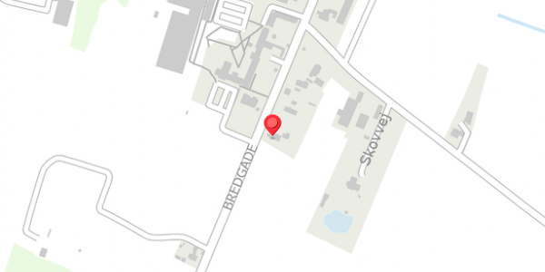 Trafikstøjkort på Bredgade 77, 7540 Haderup