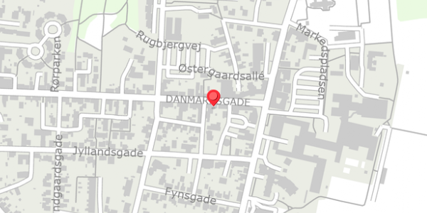Trafikstøjkort på Danmarksgade 9, . , 7490 Aulum