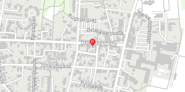 Trafikstøjkort på Danmarksgade 15, . , 7490 Aulum