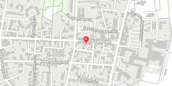 Trafikstøjkort på Danmarksgade 17, . , 7490 Aulum