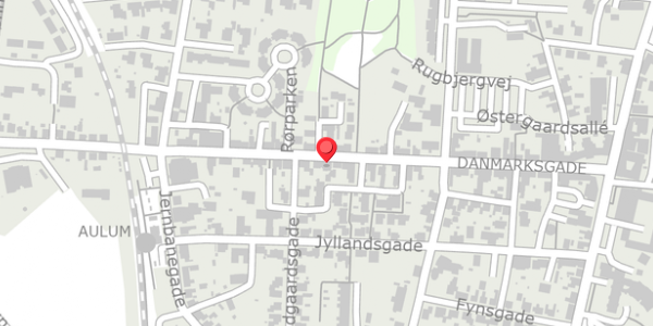Trafikstøjkort på Danmarksgade 43, . , 7490 Aulum