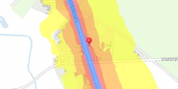 Trafikstøjkort på Herningvej 71, . , 7540 Haderup