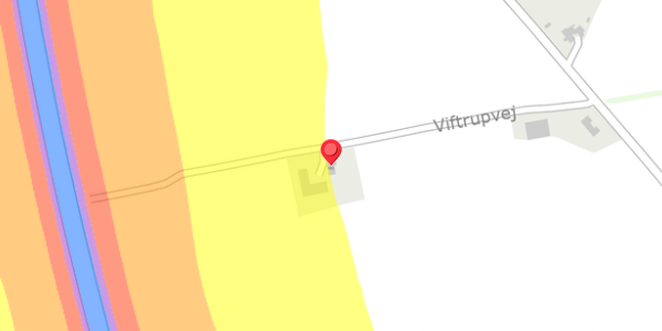Trafikstøjkort på Viftrupvej 9, 7540 Haderup