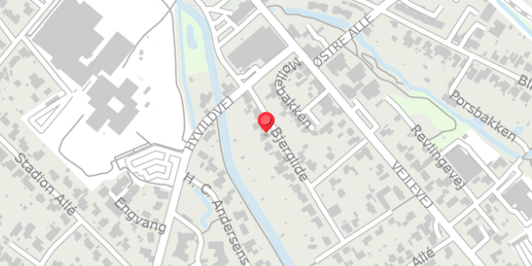 Trafikstøjkort på Bjerglide 8, . , 7330 Brande