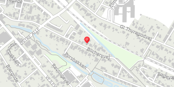 Trafikstøjkort på Blichersvej 49, . , 7330 Brande