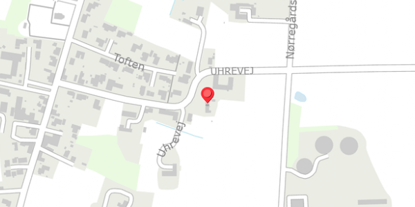 Trafikstøjkort på Uhrevej 21, . , 7330 Brande